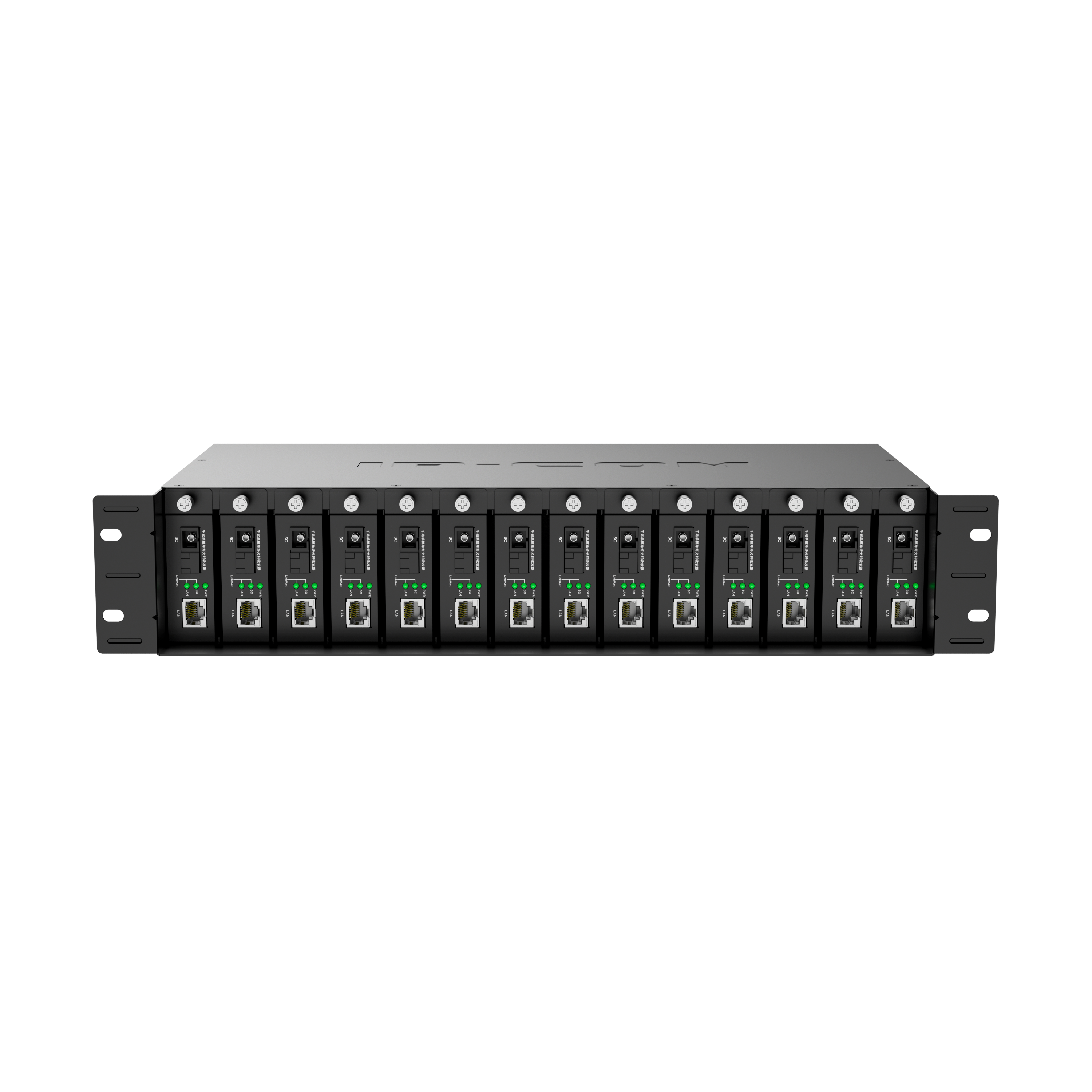 14-Slot Fiber Media Converter Chassis